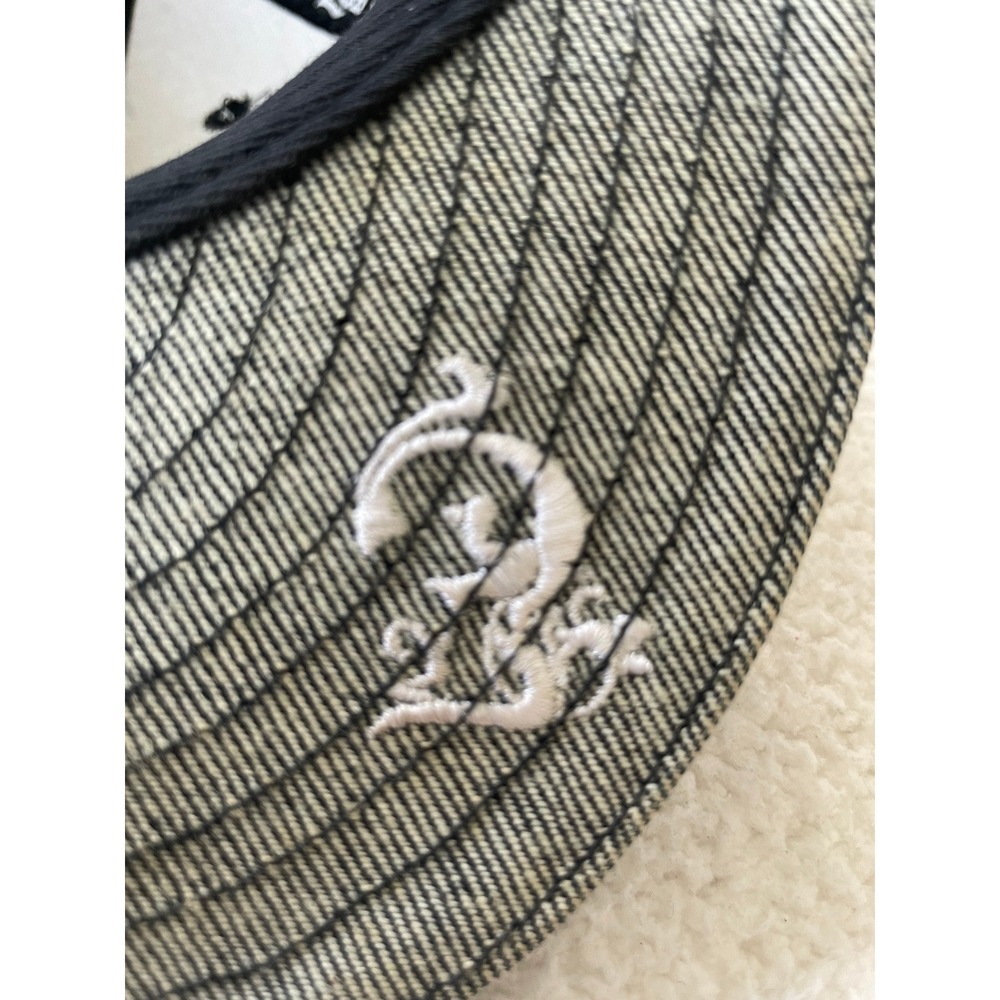 Estate LA Mens OSFM Snapback Hat Grey Verde Leaf Embroidered Denim Streetwear - Picture 5 of 13